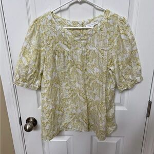 Yellow Floral Women's Top